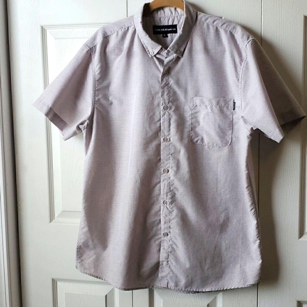 Molokai surf company, button up casual shirt, size xl